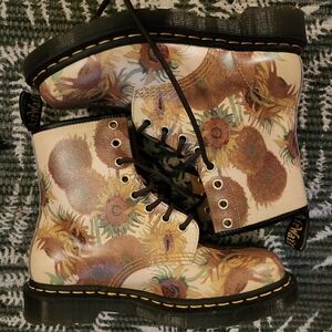 Limited Edition Dr. Martens Van Gogh Combat Boots